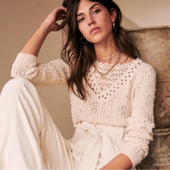 Elegant Cream Sweater for Women - Picture 2 of 10